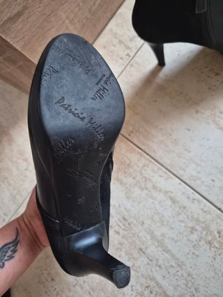 Botines T39 Negro Mujer