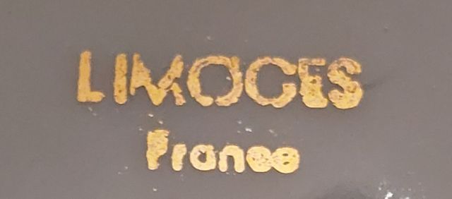 Antigua caja de cerámica de Limoges