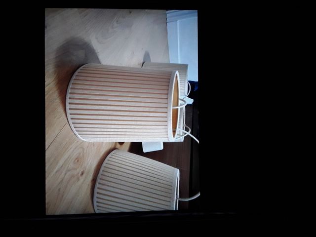 4 Lámparas de Techo Beige Tela