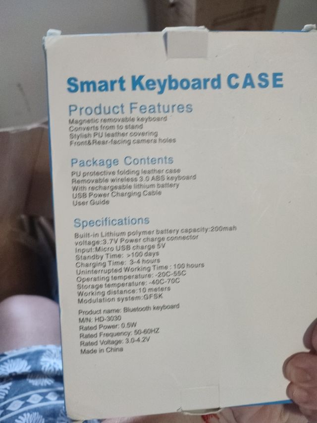 Funda Teclado Smart Yexin 20240912 Negra