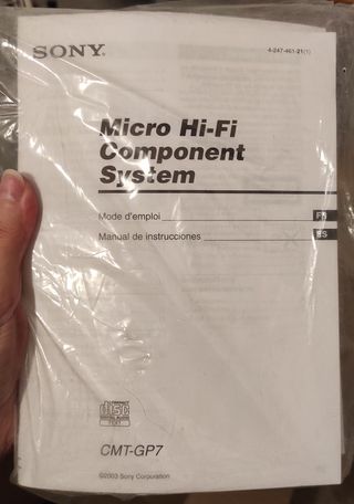 Mini cadena Sony CMT-GP7