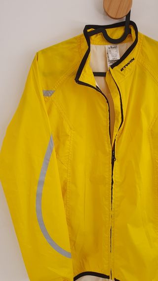 Chaqueta Btwin Amarilla Reflectante
