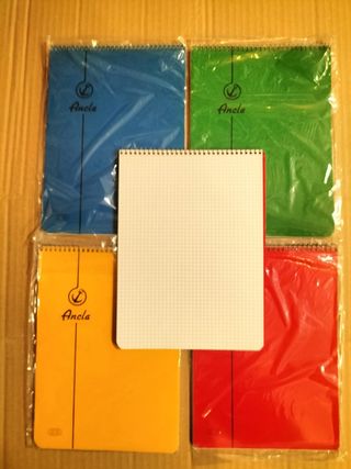 Lote 5 Cuadernos Ancla Vintage Años 80