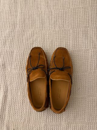 Mocasines de piel para hombre