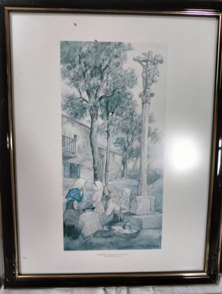 Lotto di 5 Quadri tematici ad acquerello