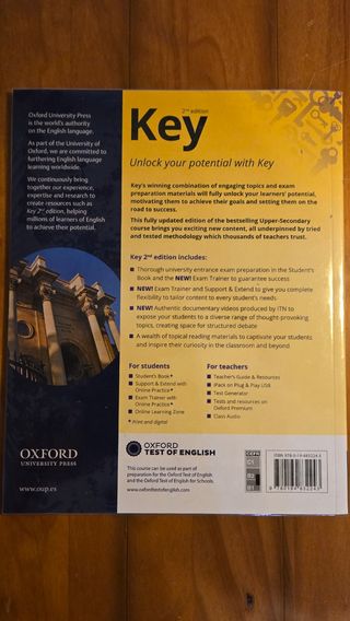 Oxford Key to 1 Bachillerto Support&Extend 2 Edit.