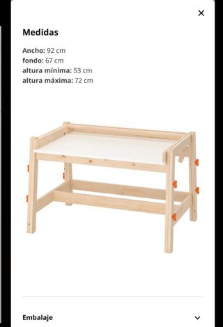 Mesa Escritorio Infantil Ikea Flisat  