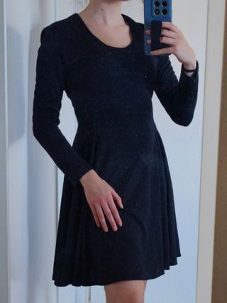 Vestido negro invierno