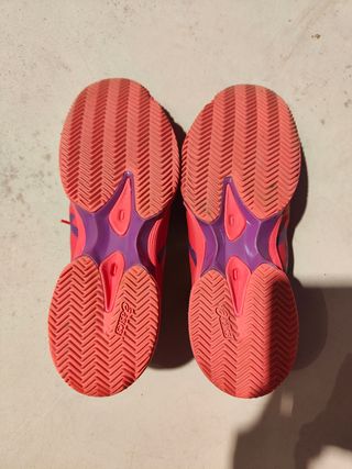 Deportivas Asics Padel Mujer Rosa y Morado
