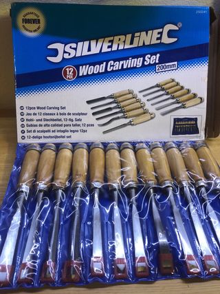 Set de 12 Formones para Madera Silverline