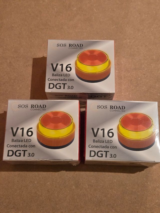 3 Balizas V16 SOS ROAD DGT 3.0