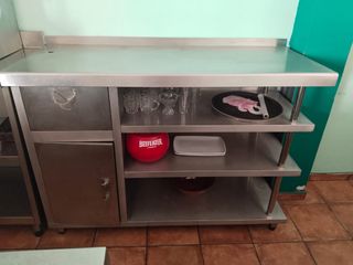 Mueble cafetero acero inoxidable