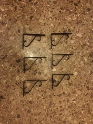 6 Escuadras Metálicas Decorativas