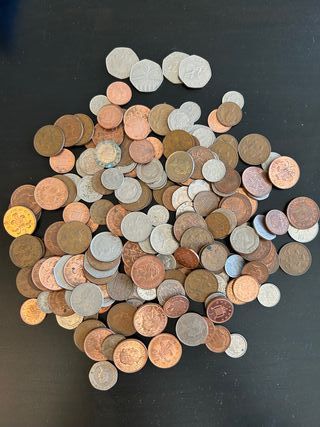 Lote de monedas británicas