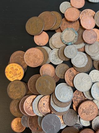 Lote de monedas británicas