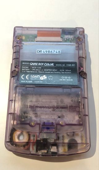 Nintendo Game Boy Color Morada Transparente