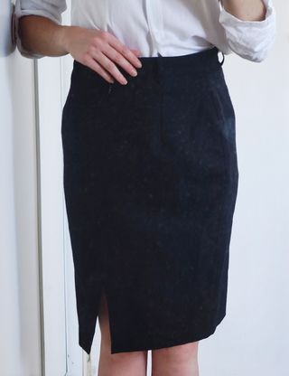 Falda lápiz negra