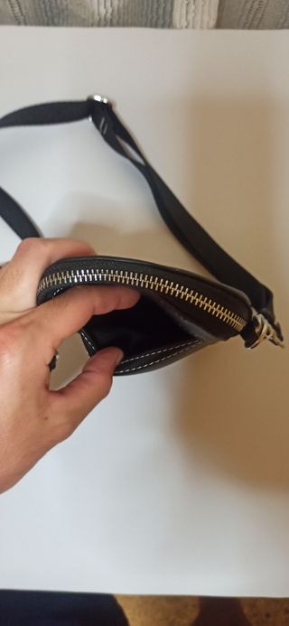 Bandolera Bershka Negra Hombre