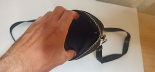 Bandolera Bershka Negra Hombre