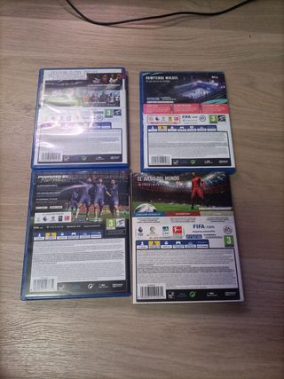 Lote 4 Juegos PS4 FIFA: 18, 20, 21, 22