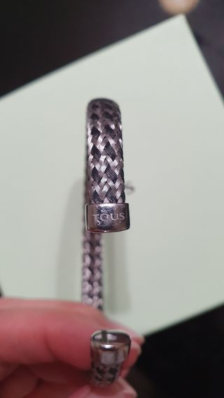 Pulsera Tous Hombre Plata Trenzada
