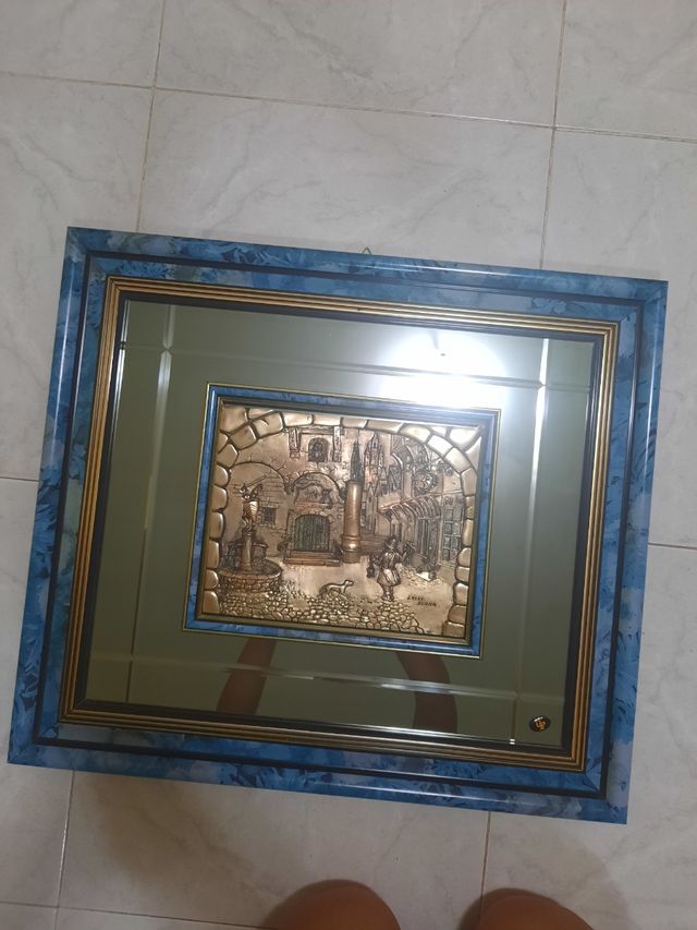 Quadro rilievo lastra argento 925