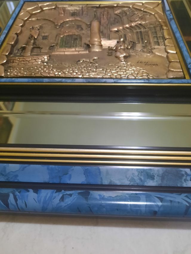 Quadro rilievo lastra argento 925