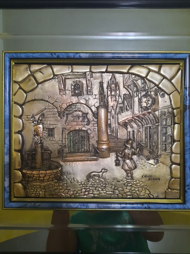 Quadro rilievo lastra argento 925