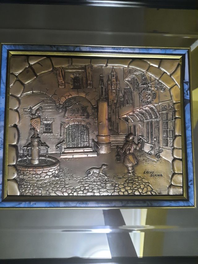 Quadro rilievo lastra argento 925