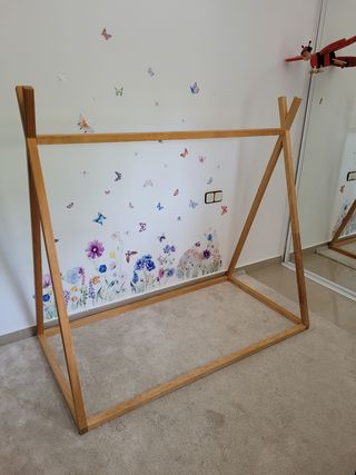 Cama Montessori Tipi Madera Natural