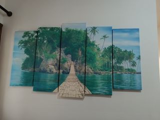 Ser de 6 cuadros
paisaje tropical