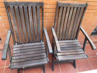 Sillas de madera Teka