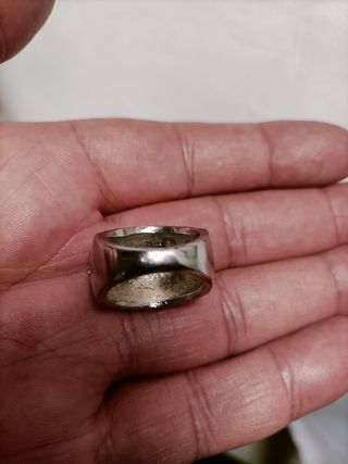 Anillo Bisutería Acero Azul y Verde