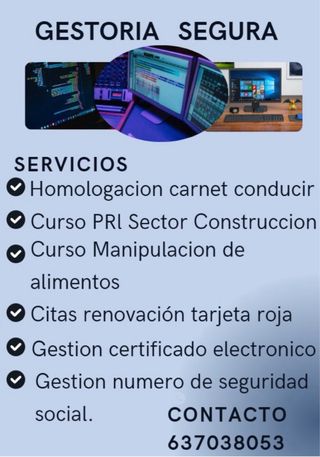 Cursos PRL y Manipulación de Alimentos