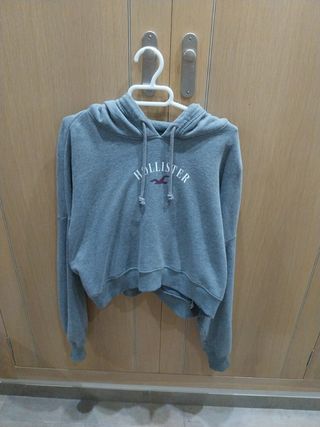 Sudadera Hollister gris talla S