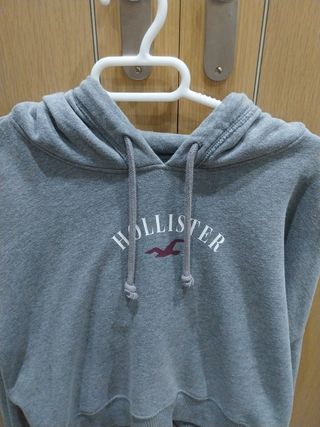 Sudadera Hollister gris talla S