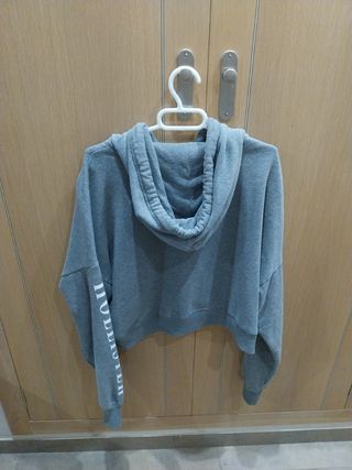 Sudadera Hollister gris talla S