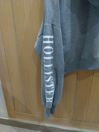 Sudadera Hollister gris talla S