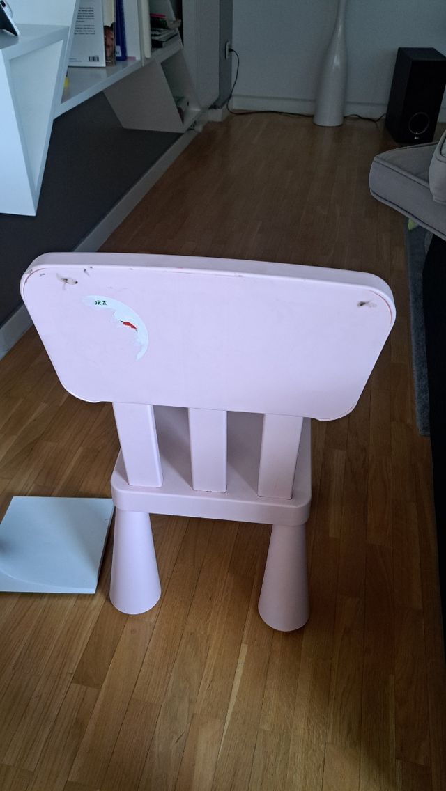 Mesa y Silla Infantil Rosa Ikea