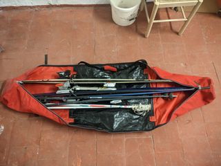 Esquís Rossignol + Salomon con bastones y bolsa