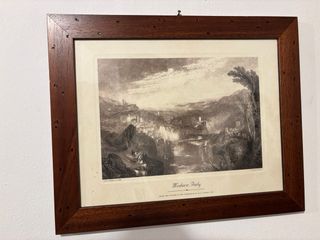 Quadro con cornice legno Stampa Modern Italy