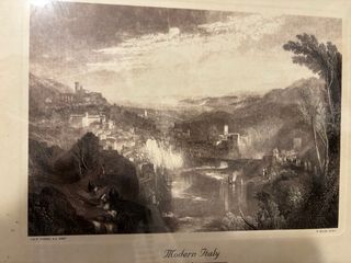 Quadro con cornice legno Stampa Modern Italy