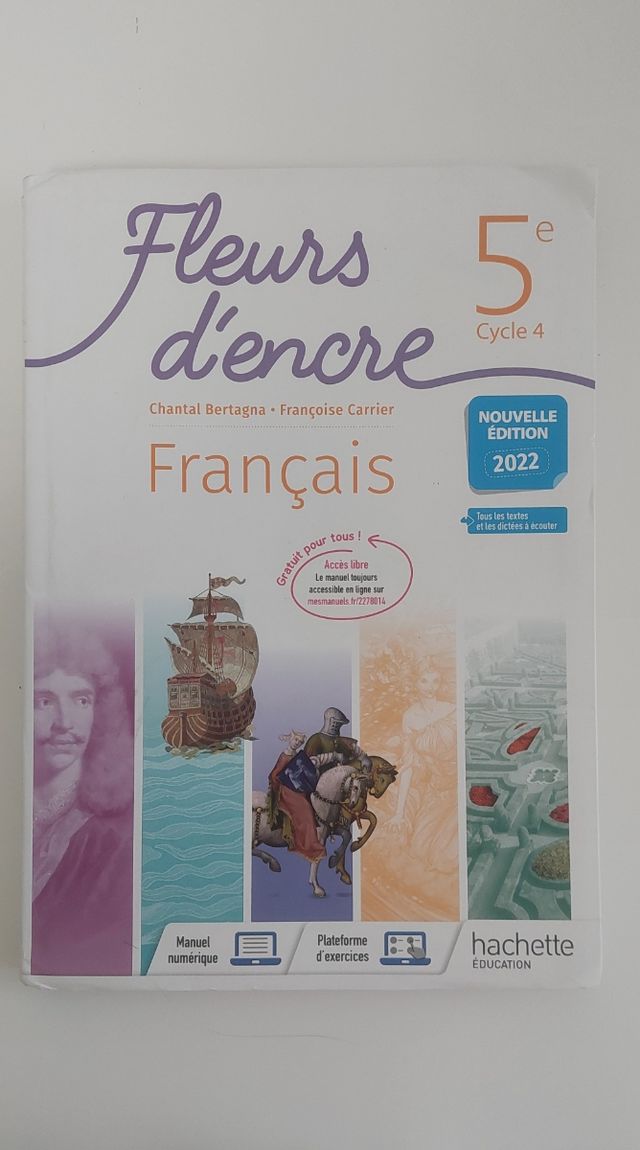 Fleurs d'encre Français Cycle 4/5e - Livre élèv...