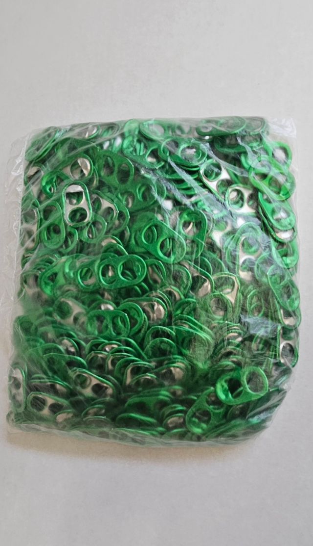Bolsas con +500 Anillas Verdes para Manualidades
