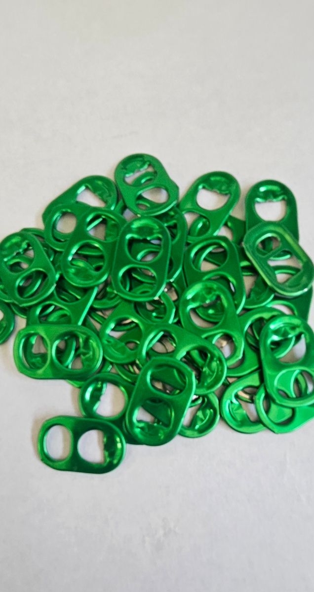 Bolsas con +500 Anillas Verdes para Manualidades