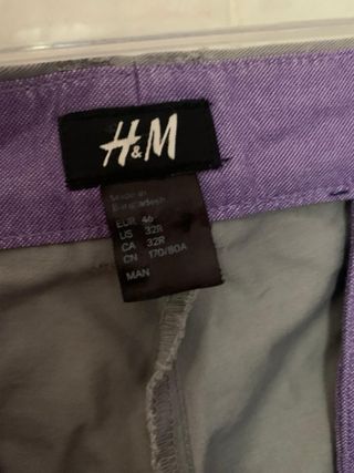 Pantalone chino grigio elegante da uomo H&M 