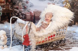 Trineo de Navidad para 1-2 niños