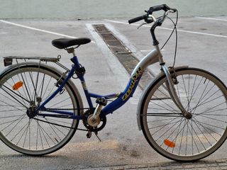 Bicicleta Zephyr Azul y Plateada