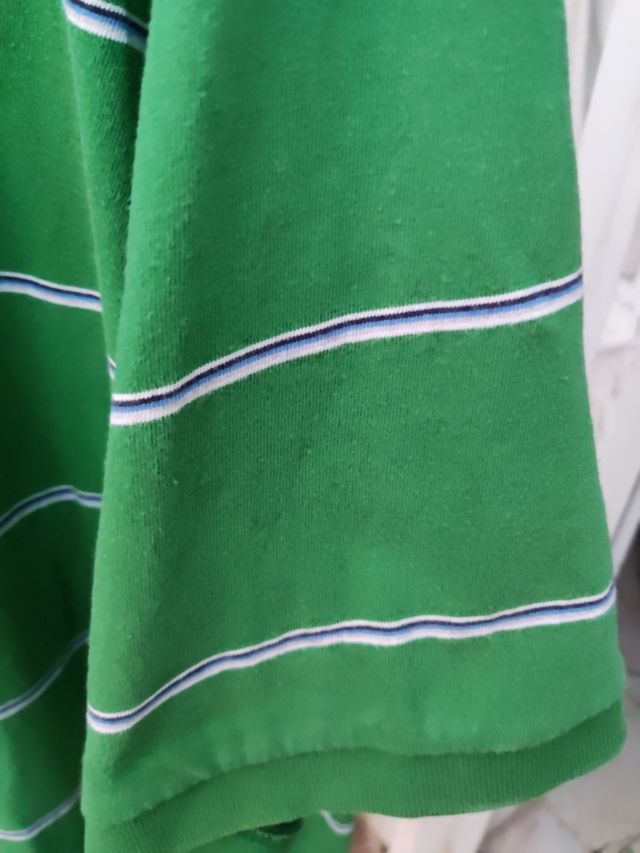 Polo Nautica Jeans Verde Rayas Talla XXL