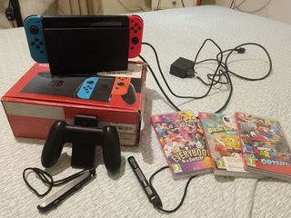 Nintendo Switch con juegos